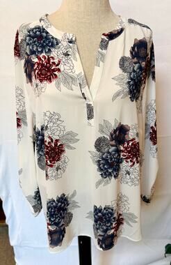 Daniel Rainn Koda Split Neck Blouse Women's Size XXL New With Tags